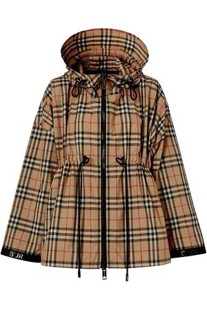 Burberry Logo tape Vintage Check hooded jacket
