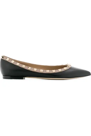 VALENTINO GARAVANI Rockstud-embellished ballerina shoes