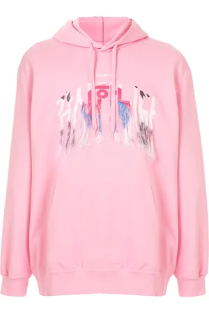 DOUBLET Embroidered fringed hoodie