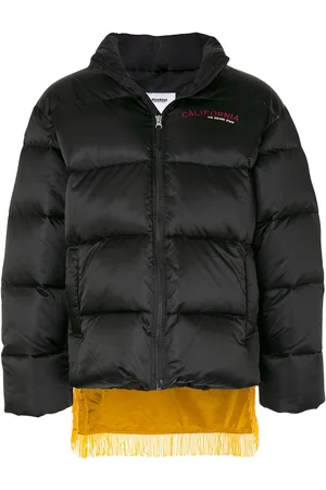 DOUBLET Fringed puffer coat