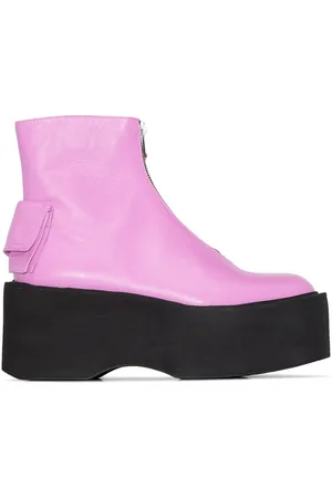 Natasha Zinko Zip-front 80mm platform boots