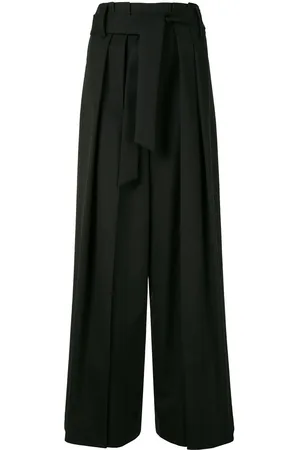 GOEN.J Paperbag wide-leg trousers