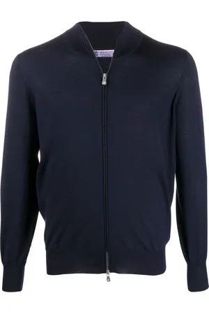 Brunello Cucinelli High-neck zip-through sweater