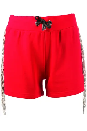 Philipp Plein Crystal-embellished track shorts