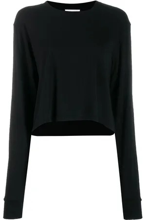 JOHN ELLIOTT Jersey long-sleeved cropped T-shirt