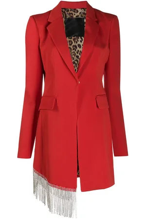 Philipp Plein Crystal fringe blazer