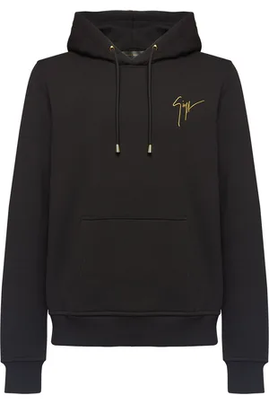 Giuseppe Zanotti Embroidered logo drawstring hoodie