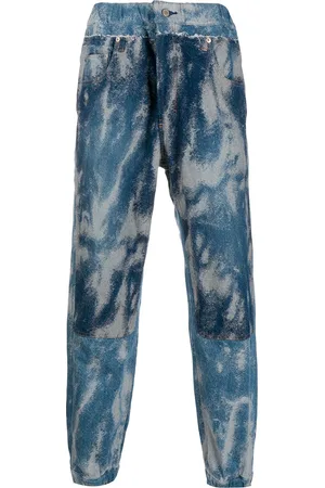 AMBUSH Acid wash denim track pants