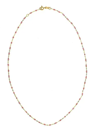 GIGI CLOZEAU 18kt yellow Classic Gigi rose beaded necklace