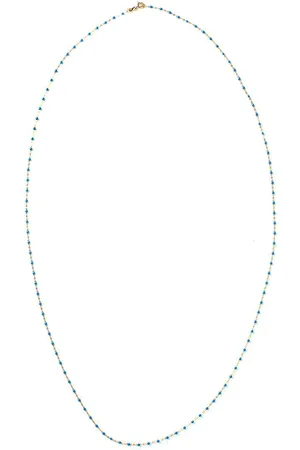 GIGI CLOZEAU 18kt yellow Classic Gigi blue beaded necklace