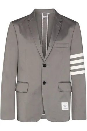 Thom Browne 4-bar stripe single-breasted blazer