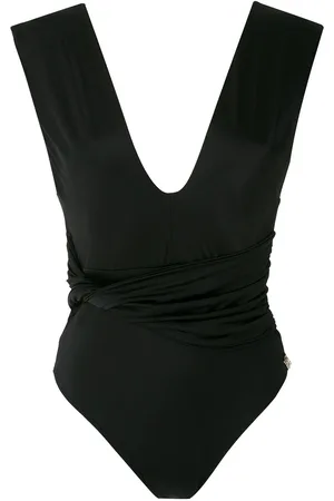 Brigitte Tania draped one-piece