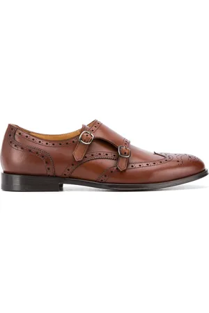 Scarosso Kate leather monk shoes