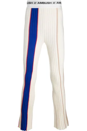 AMBUSH Logo band ribbed trousers