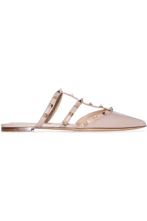 VALENTINO GARAVANI Rockstud patent leather mules