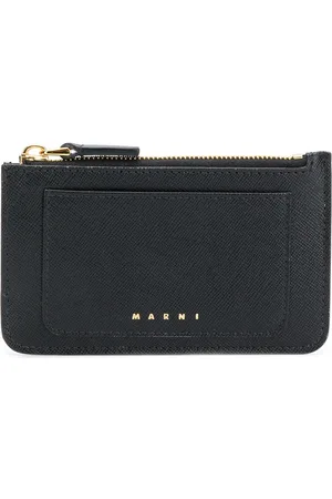 Marni Logo-print leather card holder