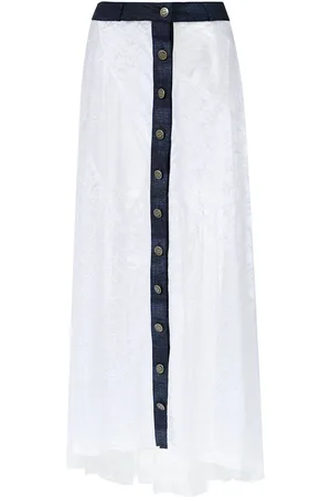 AMIR SLAMA Long lace skirt