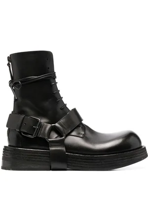 MARSÈLL Harness leather lace-up boots