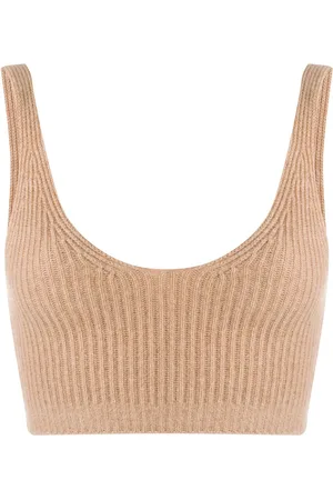 Cashmere In Love Reese ribbed-knit cropped vest