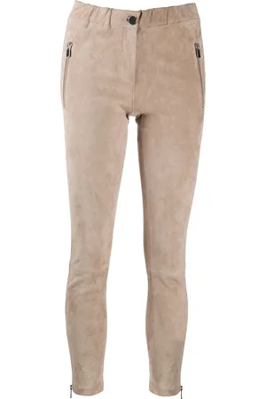 arma leder Suede skinny trousers