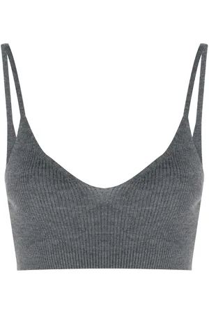 Cashmere In Love Ribbed-knit cropped top