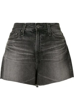 AG Jeans Raw-edge high-waisted shorts