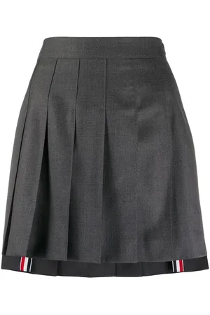 Thom Browne High-waisted pleated mini skirt