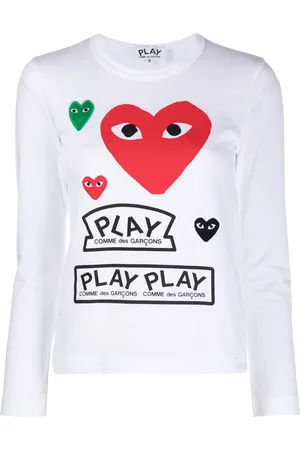 Comme des Garçons Long-sleeved multi-logo T-shirt