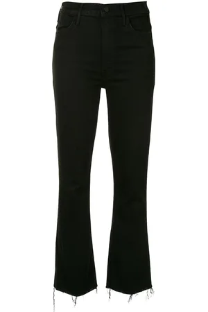 Mother Hustler ankle-crop kick flare jeans