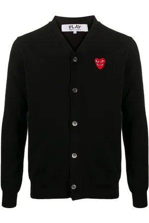 Comme des Garçons Heart logo button-down cardigan