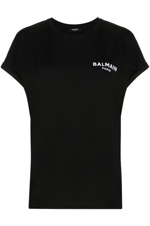 Balmain Small flocked logo T-shirt