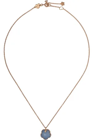 Pasquale Bruni 18kt rose gold Petit Joli white agate, lapis lazuli doublet and diamond pendant necklace