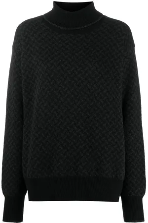 DRUMOHR Geometric-pattern roll-neck jumper