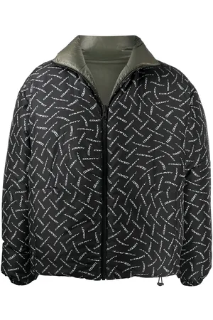 MARCELO BURLON County logo print padded jacket