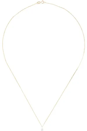 LE STER 18kt yellow diamond Bombette Solitaire necklace