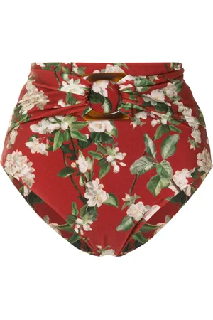PATBO Floral print high-rise bikini bottoms