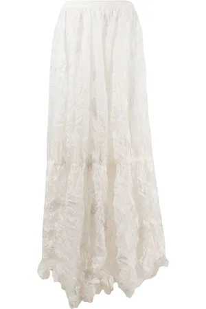 Nina Ricci Crease-layered high-waisted skirt