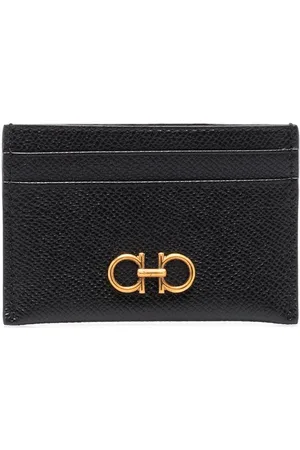 Salvatore Ferragamo Gancini leather card holder