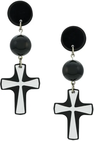 AMIR SLAMA Cross earrings