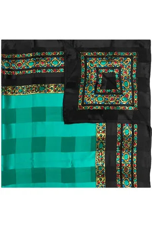Saint Laurent Jewellery print silk scarf