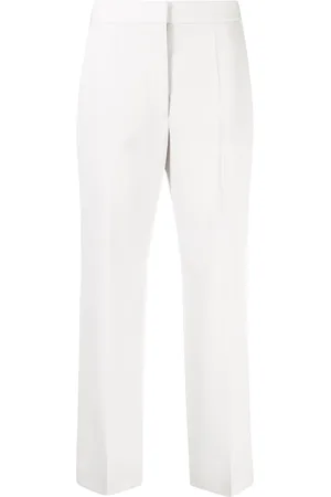 Stella McCartney Straight-leg cropped wool trousers