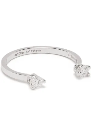 DELFINA DELETTREZ 18kt white gold diamond Dots ring