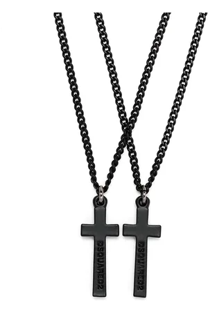 Dsquared2 Layered cross pendant necklace