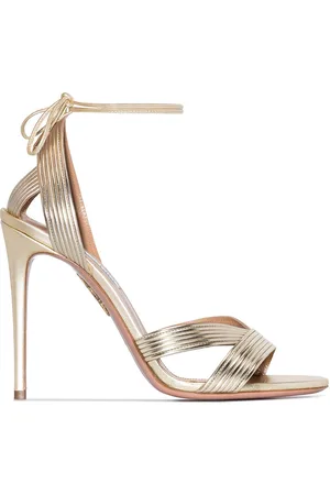 Aquazzura Ari 105mm leather sandals
