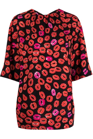 Marni Lips-print top