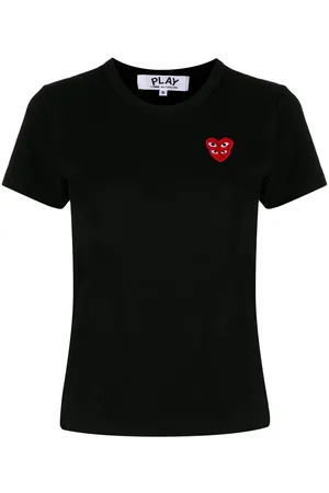 Comme des Garçons Short-sleeved heart patch T-shirt
