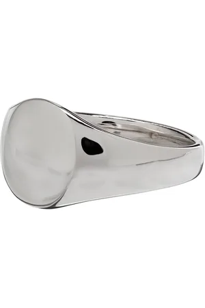TOM WOOD Mini signet oval ring