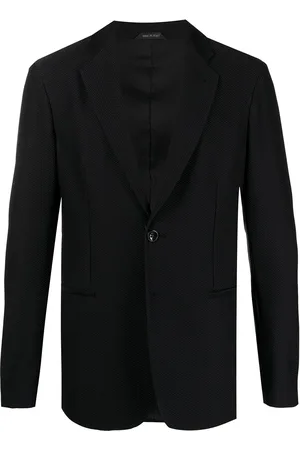 Giorgio Armani Single-breasted textured blazer