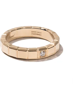 Chopard 18kt yellow Ice Cube diamond ring