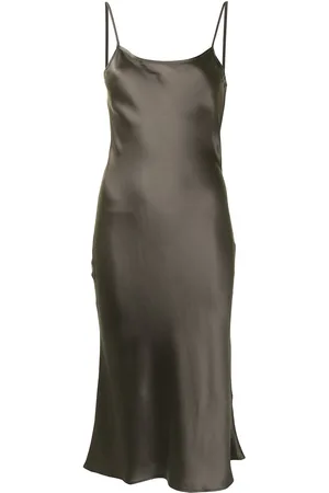 Voz Midi silk slip dress